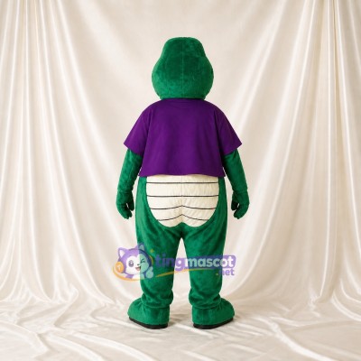Green Alligator Mascot Costume Full Body for Adults Sports Events
