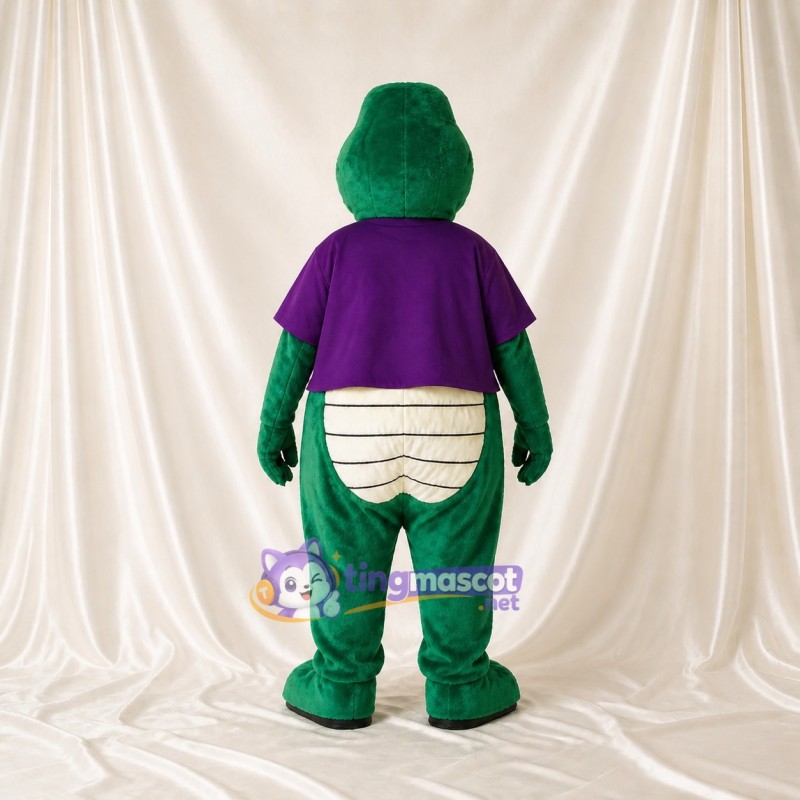 Green Alligator Mascot Costume Full Body for Adults Sports Events