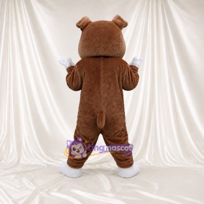 Bouledogue brun Costume de mascotte intégral pour adultes Événements sportifs