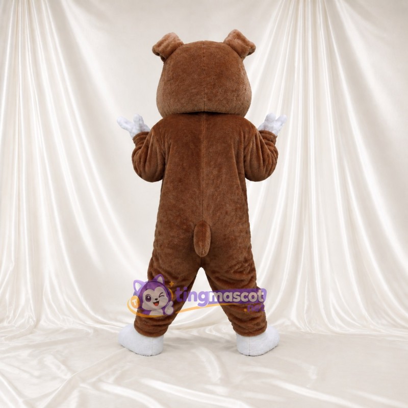 Bouledogue brun Costume de mascotte intégral pour adultes Événements sportifs