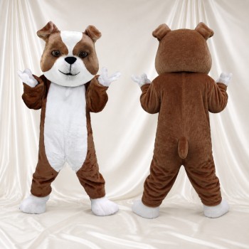Bouledogue brun Costume de mascotte intégral pour adultes Événements sportifs