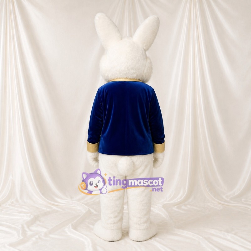 White Rabbit Mascot Costume Full Body for Adults Stage Events