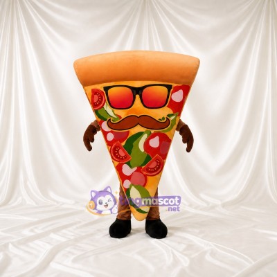 Orange Pizza Slice Mascot Costume Full Body for Adults Food Events