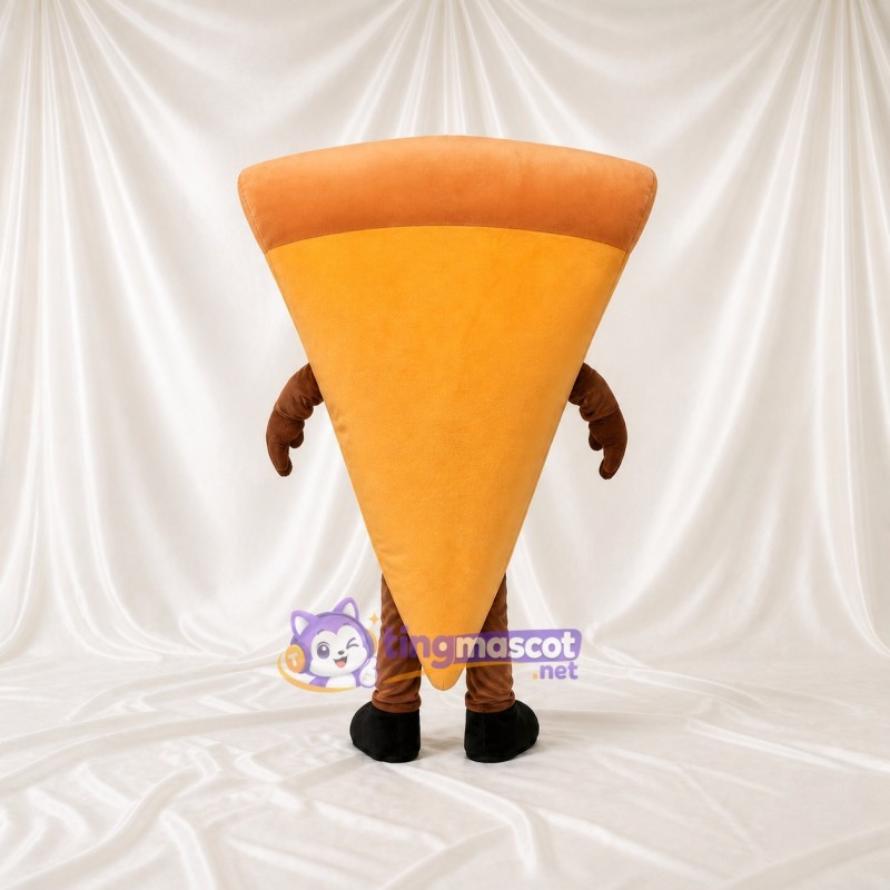 Orange Pizza Slice Mascot Costume Full Body for Adults Food Events
