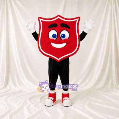 Shield Mascot Costume Full Body for Adults School Events