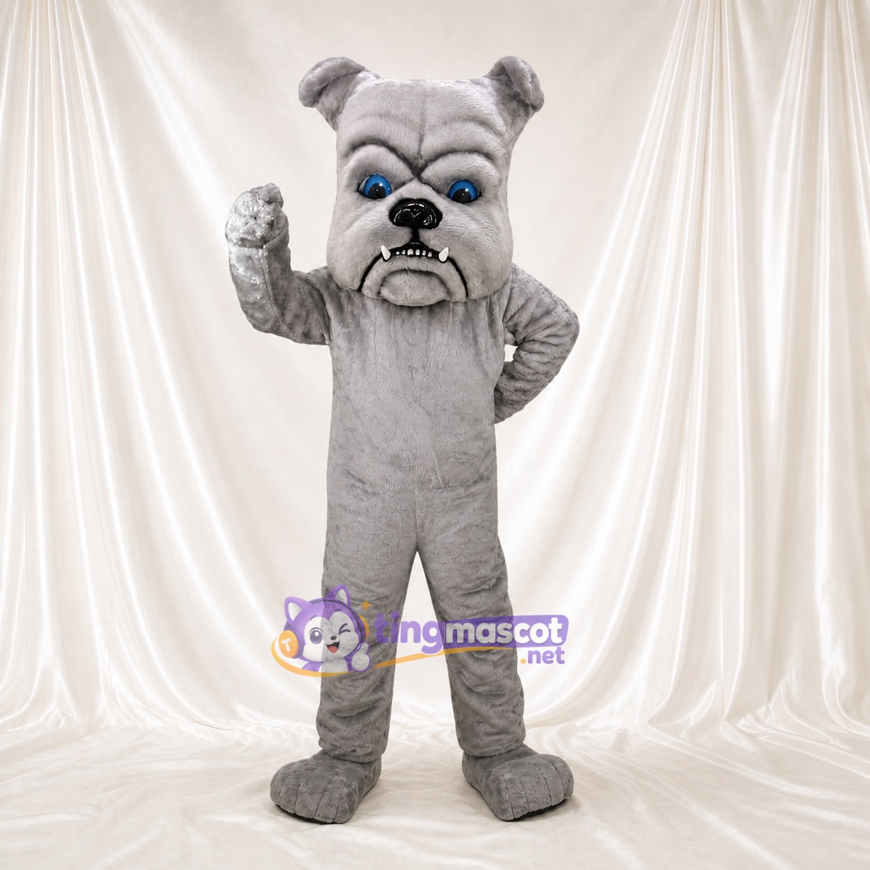 Bouledogue Sculpté Ridulé Costume de mascotte intégral pour adultes Événements sportifs