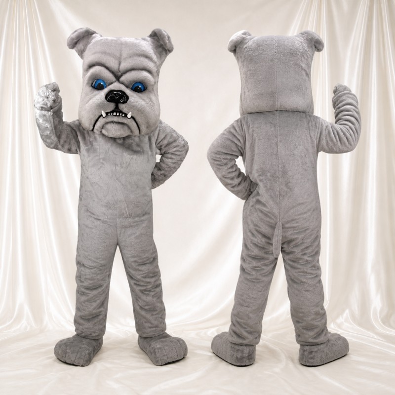 Bouledogue Sculpté Ridulé Costume de mascotte intégral pour adultes Événements sportifs