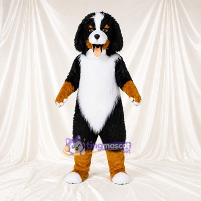 Mountain Dog Mascot Costume Full Body for Adults School Events