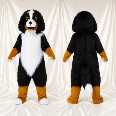 Mountain Dog Mascot Costume Full Body for Adults School Events