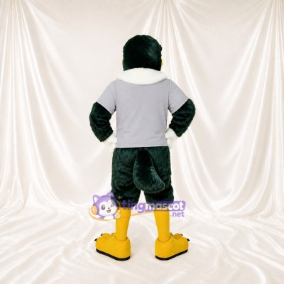 Oiseau vert foncé Costume de mascotte intégral pour adultes Événements sportifs