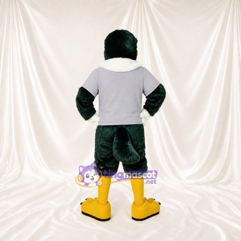 Oiseau vert foncé Costume de mascotte intégral pour adultes Événements sportifs