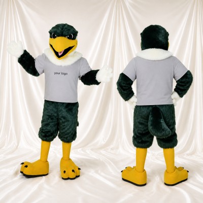 Oiseau vert foncé Costume de mascotte intégral pour adultes Événements sportifs