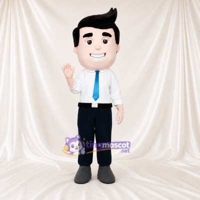 Businessman Mascot Costume Full Body for Adults Trade Shows