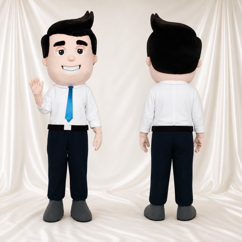 Businessman Mascot Costume Full Body for Adults Trade Shows