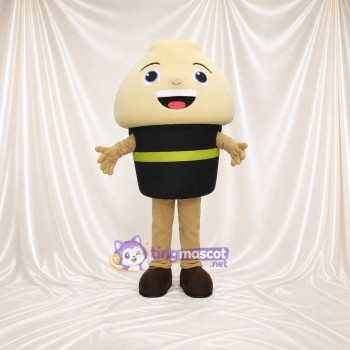 Abeille Crème Costume de mascotte intégral pour adultes Événements scolaires