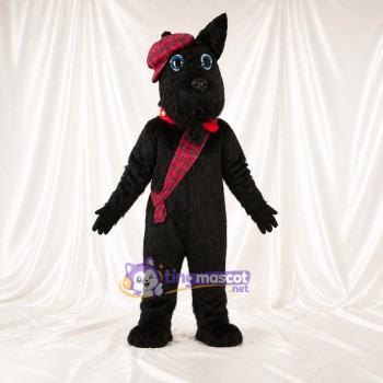 Black Dog Mascot Costume Full Body for Adults Stage Events