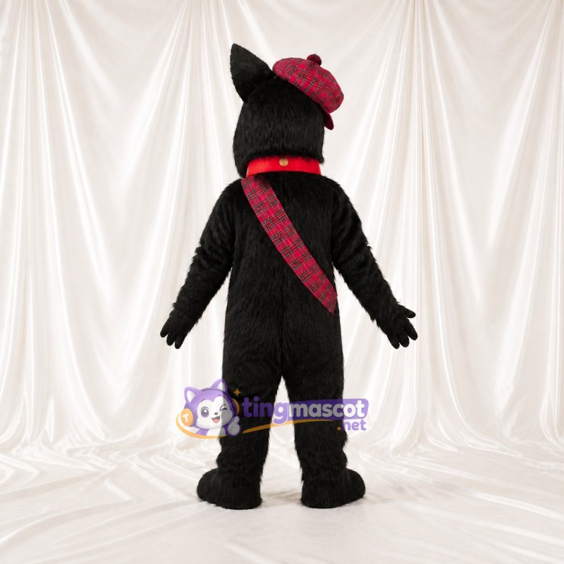 Black Dog Mascot Costume Full Body for Adults Stage Events