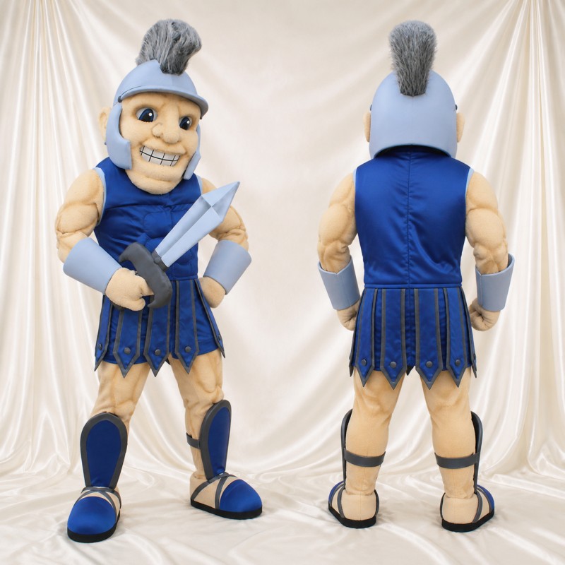 Guerrier Ancien avec Épée Costume de mascotte intégral pour adultes Musées