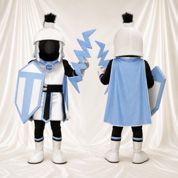Chevalier Blanc Costume de mascotte intégral pour adultes Musées