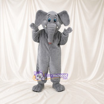 Éléphant aux Oreilles Battantes Costume de mascotte intégral pour adultes Zoos