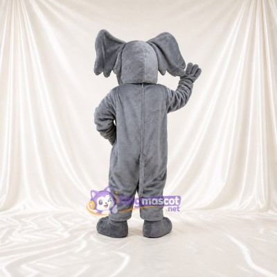 Long Curled Elephant Mascot Costume Full Body for Adults Zoos