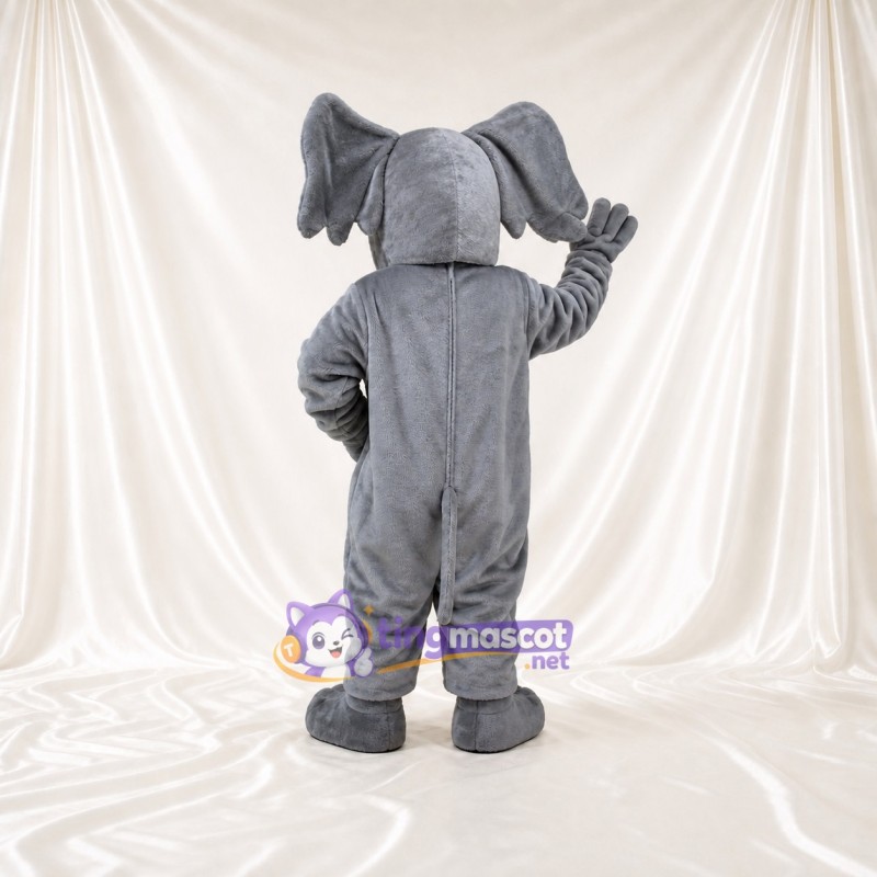 Long Curled Elephant Mascot Costume Full Body for Adults Zoos