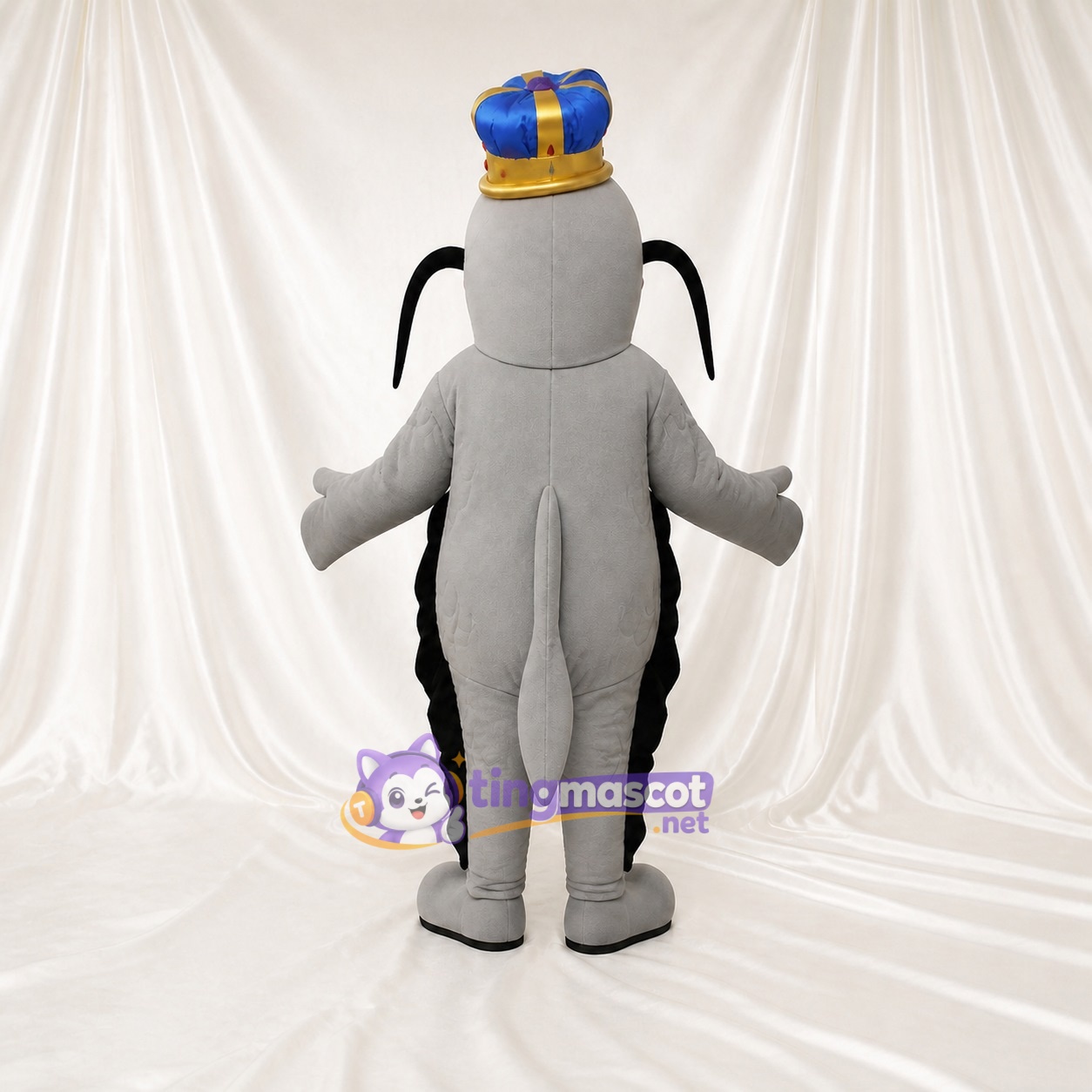 Costume de mascotte poisson-chat royal intégral pour adultes – événements scolaires Costume de mascotte poisson-chat royal intégral pour adultes – événements scolaires