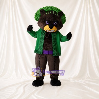 Topiary Styled Bear Mascot Costume Full Body for Adults School Events