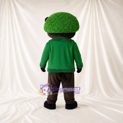 Topiary Styled Bear Mascot Costume Full Body for Adults School Events
