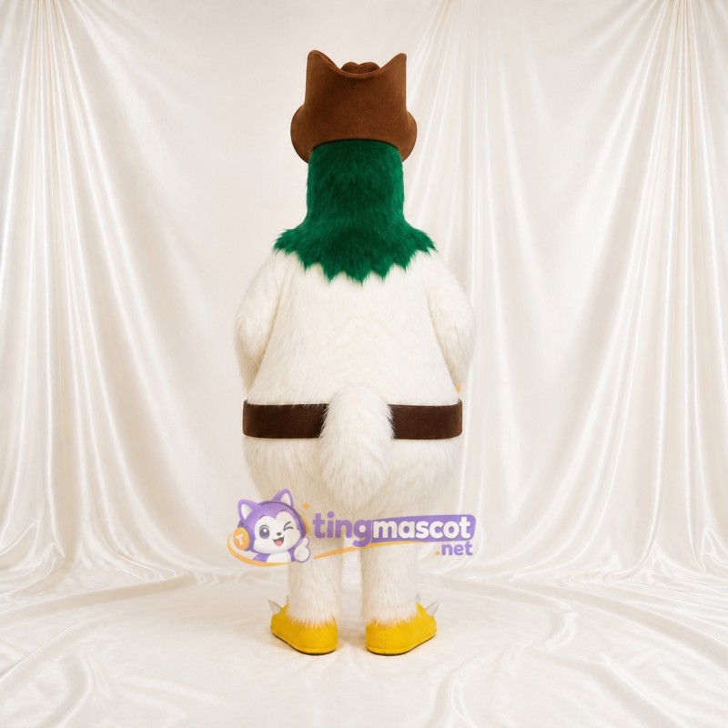 Coq Blanc Costume de mascotte intégral pour adultes Événements gastronomiques