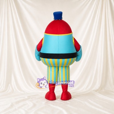 Red Robot Mascot Costume Full Body for Adults School Events