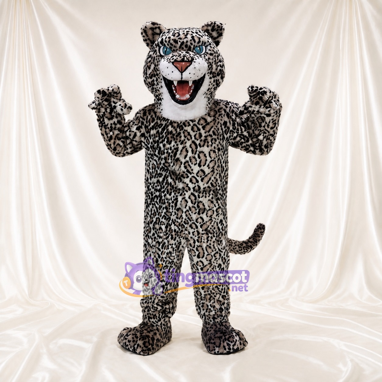 Allover Spotted Leopard Mascot Costume Full Body for Adults Sports Events Allover Spotted Leopard Mascot Costume Full Body for Adults Sports Events