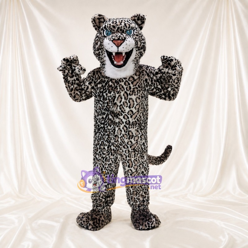 Allover Spotted Leopard Mascot Costume Full Body for Adults Sports Events