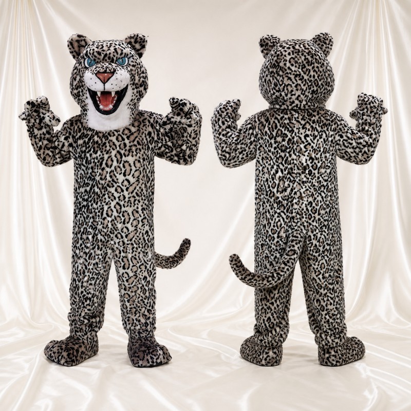 Allover Spotted Leopard Mascot Costume Full Body for Adults Sports Events