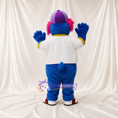 Blue Elephant Mascot Costume Full Body for Adults Zoos