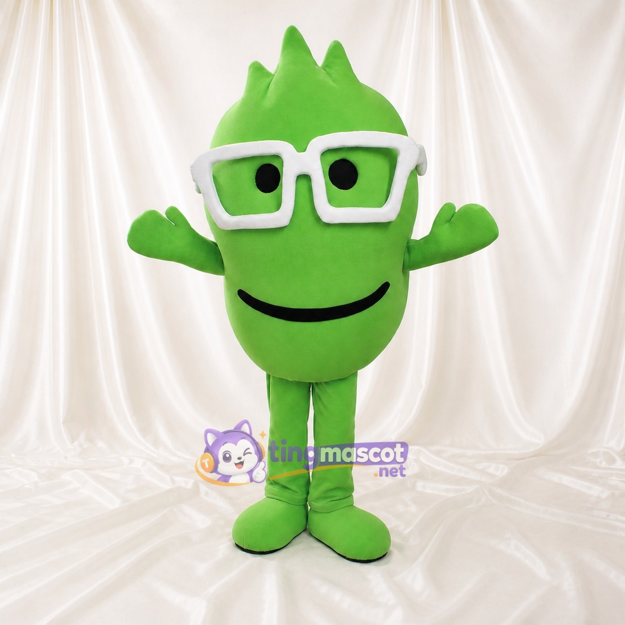 Monstre blanc lime Costume de mascotte intégral pour adultes Événements technologiques Monstre blanc lime Costume de mascotte intégral pour adultes Événements technologiques