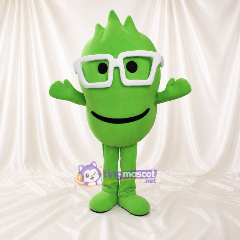 Lime White Monster Mascot Costume Full Body for Adults Tech Events