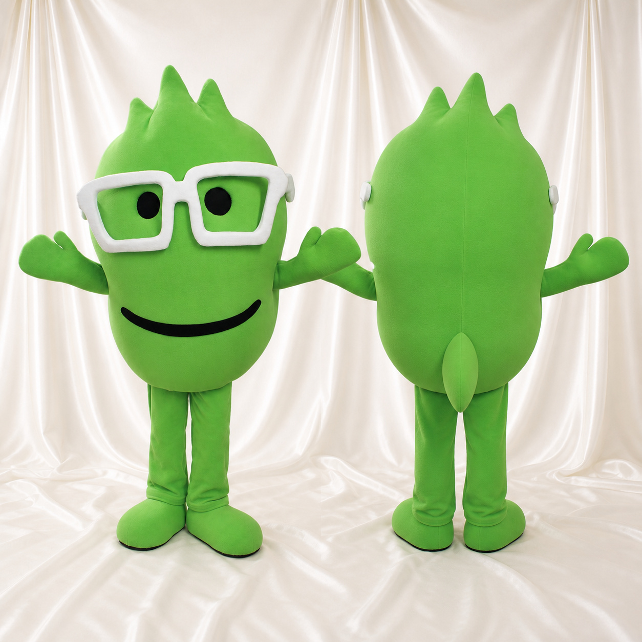 Monstre blanc lime Costume de mascotte intégral pour adultes Événements technologiques Monstre blanc lime Costume de mascotte intégral pour adultes Événements technologiques