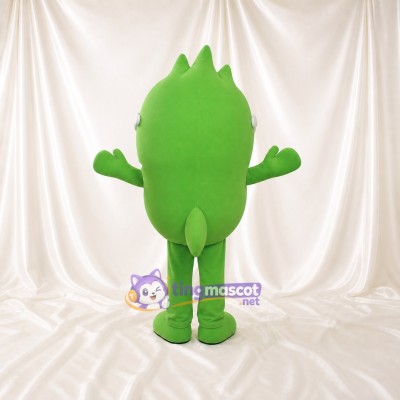 Lime White Monster Mascot Costume Full Body for Adults Tech Events