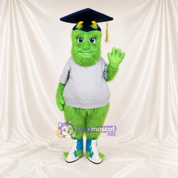 Absolventenmonster Maskottchenkostüm Ganzkörper für Erwachsene Universitäten