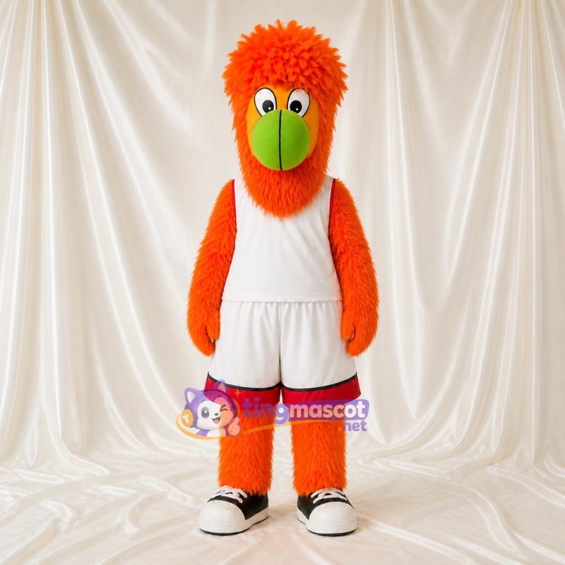 Bright Shaggy Bird Mascot Costume Full Body for Adults Sports Events