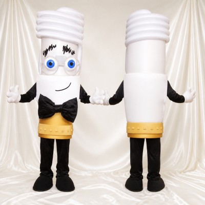 Light Bulb Mascot Costume Full Body for Adults School Events