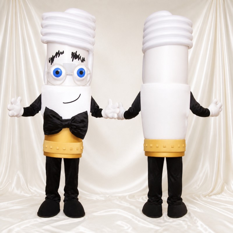 Light Bulb Mascot Costume Full Body for Adults School Events