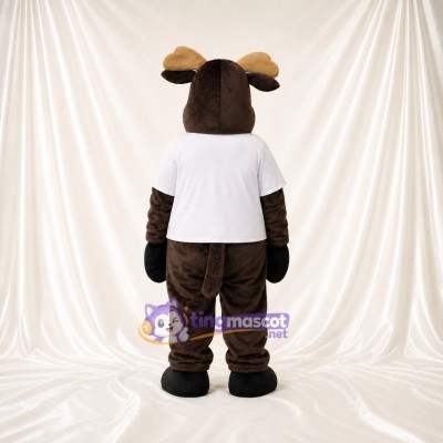 Dark Brown Bull Mascot Costume Full Body for Adults Sports Events