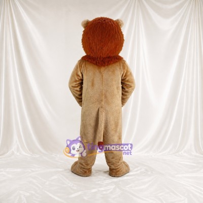 Orange Mane Lion Mascot Costume Full Body for Adults Zoos