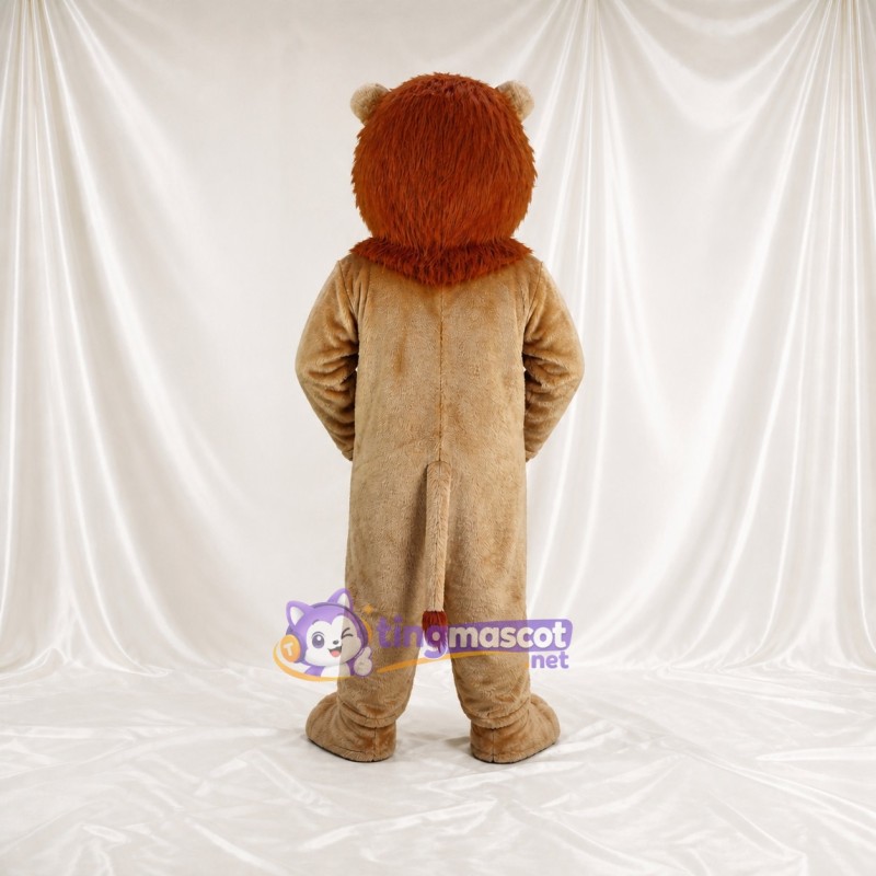 Orange Mane Lion Mascot Costume Full Body for Adults Zoos