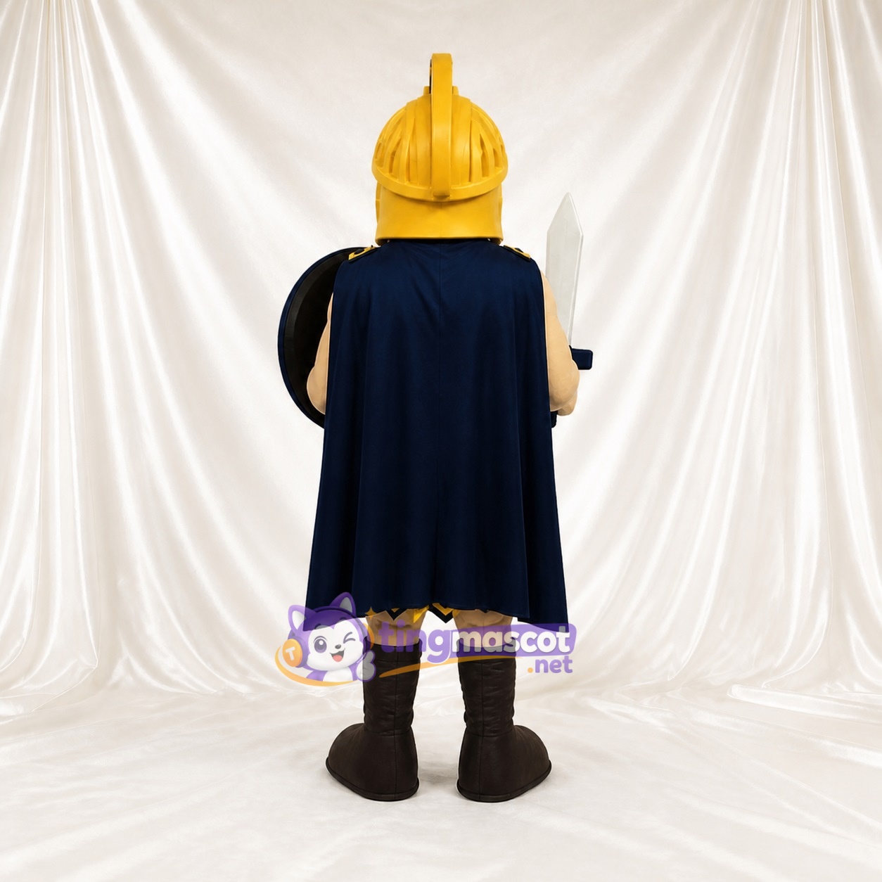 Bouclier Rond Guerrier Ancien Costume de mascotte intégral pour adultes Musées Bouclier Rond Guerrier Ancien Costume de mascotte intégral pour adultes Musées