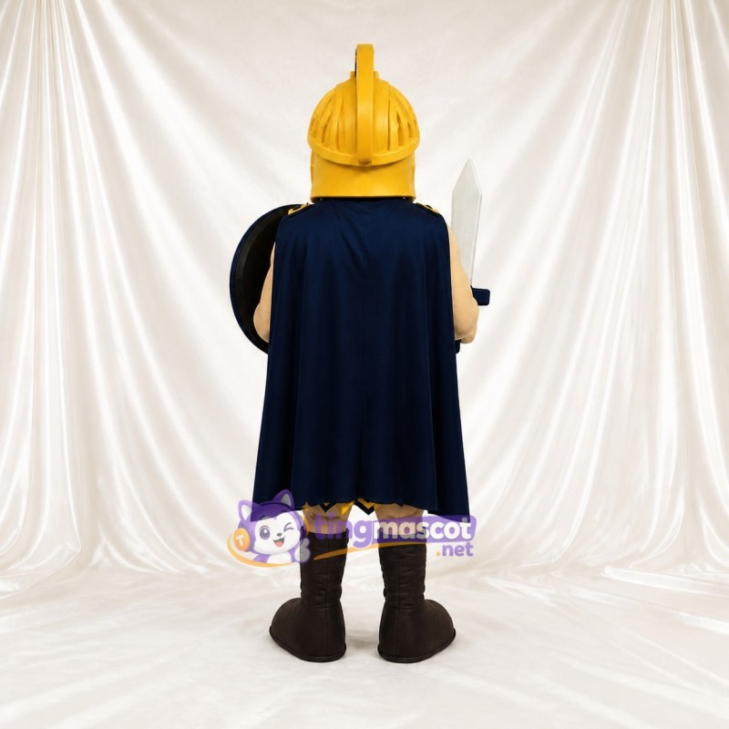 Round Shield Ancient Warrior Mascot Costume Full Body for Adults Museums