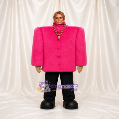 Fashion Jacket Mascot Costume Full Body for Adults Stage Events