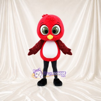 Oiseau Rouge Costume de mascotte intégral pour adultes Événements scolaires